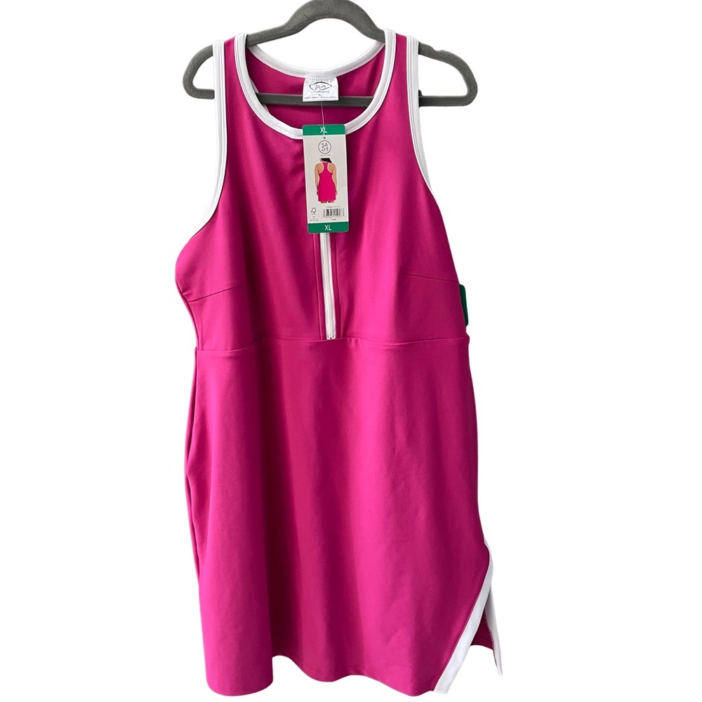 NWT Sage Athleisure Tennis Pickleball Zip Front Shorts Athletic Dress Sports XL - Picture 2 of 11